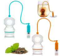 Lot de 2 infuseurs à thé plongeur en silicone