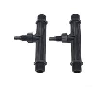 Lot de 2 injecteurs d'engrais Venturi de 2,5 cm pour l'irrigation du jardin, doseur de nutriments et mangeoire, adaptateur de système d'égouttement en plastique avec haute résistance pour
