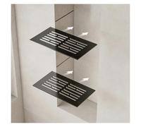 Lot de 2 inserts flottants pour étagère de niche, cloison d'alcôve intégrée avec support en L, pour douche, salle de bain, appartement, sauna, hôtel