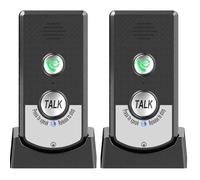 Lot de 2 interphones domestiques sans fil, appels bidirectionnels, interphone vocal portable sans fil ultra longue portée pour