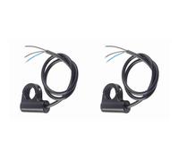 Lot de 2 interrupteurs de guidon de moto, 22 mm, bouton poussoir, feux de freinage, feux de brouillard, version Blue Ray