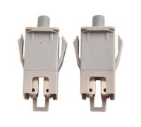 Lot de 2 interrupteurs de siège de tondeuse à gazon AYP532176138 - 4 broches - Pour tracteurs de jardin - Résistant aux intempéries - Gris