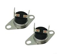 Lot de 2 interrupteurs thermostats F115-25F pour ventilateur de cheminée, réinitialisation automatique 46,1 °C/32,2 °C avec bornes de 35,6 cm pour contrôle du ventilateur de chauffage, kit de capteur