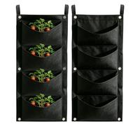 Lot de 2 jardinières murales en feutre pour fraises