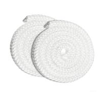 Lot de 2 joints de porte en fibre de verre pour poêle à bois, poêle à granulés, cheminée et chaudière (10 mm)
