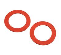 Lot de 2 joints de soupape de chasse d'eau rouge pour toilettes Mansfield | Joint en caoutchouc de rechange pour soupape de sortie de 5 cm - Numéro de pièce 201/211 - Réparation rapide contre les