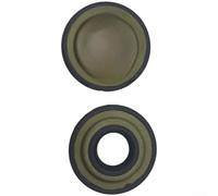 Lot de 2 joints d'huile pour tronçonneuse 450 445 en caoutchouc - Kit d'entretien anti-fuite - Noir