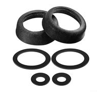 Lot de 2 kits de joints de pompe en cuir pour pompe à eau manuelle modèle 75, joints en caoutchouc de vachette, faciles à installer, pièces de réparation de jardin (noir)