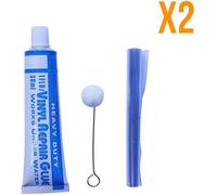 Lot de 2 kits de réparation 30 ml avec applicateur pour liner de piscine - Linxor