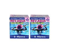 Lot de 2 kits Rev-Aqua MAREVA traitement complet pour piscine de 18 à 30 m3 - 2 mois