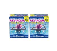Lot de 2 kits Rev-Aqua MAREVA traitement complet pour piscine de 30 à 60 m3 - 2 mois