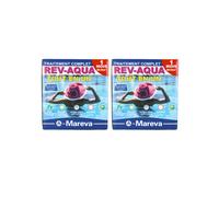 Lot de 2 kits Rev-Aqua MAREVA traitement complet pour piscine de 60 à 90 m3 - 2 mois