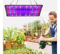 Lot de 2 lampes de culture LED à spectre complet de 30 W, 256 LED (dont 138 rouges, 72 bleues, 4 UV, 2 IR et 40 blanches), lampe pour pot de fleurs et plantes d'intérieur, lampe LED pour plantes