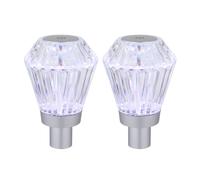Lot de 2 lampes de table LED Lampe bouteille Batterie Lampe décorative Lampe de table cristal Touchdimmer Lampe bouteille, changement de couleur RGB, DxH 11 x 16,9 cm