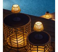 Lumisky Lot de 2 lampes de table Twins Raffy LED sans fil dimmable H24 cm