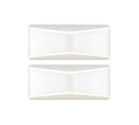 Lot de 2 Lampes Led "Détecteur Luminosité" 7cm Blanc