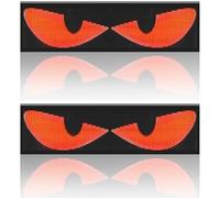 Lot de 2 lampes LED Devil Eyes pour voiture, souples, flexibles, programmables, défilantes, avec contrôle par application, 7, 6 x 17, 8 cm, étanches, avec câble USB, pour pare-brise de voiture