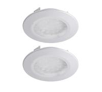 Lot de 2 lampes LED encastrées salle de travail éclairage intérieur spots muraux plafond titane Brilliant G00762/11