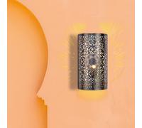 Lot De 2 Lampes Murales Orientales Marrakesch En Métal Argent 29 cm