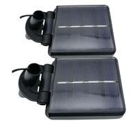 Lot de 2 Lampes solaires de Rechange 6, 3 x 7, 6 cm, avec boîtier Batterie étanche, avec capteur lumière, pour Jardin extérieur