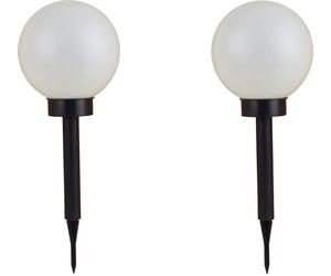 lot de 2 lampes sphériques solaires à LED Lampe sphérique lumineuse Lampe solaire Boule lumineuse