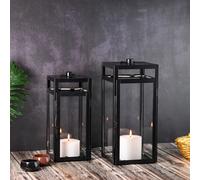 Lot De 2 Lanternes Bougie Pour Thé Marrakesch En Métal Scandinave