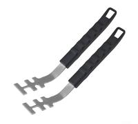Lot de 2 lève-grilles anti-brûlure pour cuisson en plein air - Outil de préhension de grille sûr pour plaques chaudes de 27,5 cm