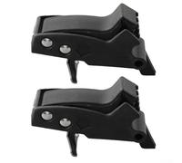 Lot de 2 leviers de déverrouillage N087367 compatibles avec les supports de scie De7023 De7033 De7025 Dwx723 Dw7231 Dwx724 - Pièces de rechange en plastique noir pour outils d'atelier