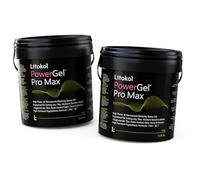 Lot de 2 Litokol PowerGel® Pro Max Ultra Bianco - 10 kg - Colle Époxy Gel R2T Blanche - Piscines, Mosaïques, Pierre Naturelle, Grands Formats