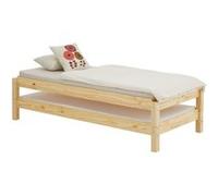 Lot de 2 lits superposables 90x200 cm RINO en pin vernis naturel Bois G