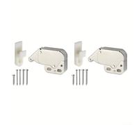 Lot de 2 loquets de porte à ressort | Poussez pour fermer et verrouiller, poussez à nouveau pour ouvrir, design sans poignée, idéal pour les cuisines modernes
