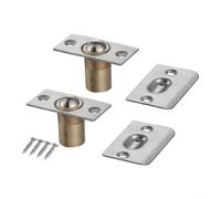 Lot de 2 loquets de porte en acier inoxydable pour porte d'armoire | Lot de 2, acier inoxydable, construction massive, durable, pour une utilisation intensive