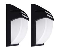 Lot de 2 luminaires extérieurs appliques façade noir spots de jardin ALU éclairage terrasse