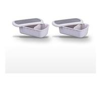 Lot de 2 lunch box 1L avec 2 ustensiles de cuisine Fackelmann Storage Coloré