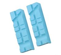 Lot de 2 mâchoires magnétiques souples en caoutchouc pour étau d'établi 456 et perceuses conçues pour fournir une prise en main sûre et protéger les surfaces douces pendant l'usinage (10,2 cm)