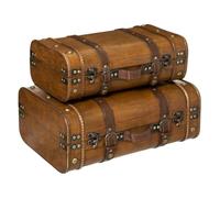 Set de 2 cantines ""Bruce"" en bois - Atmosphera Créateur d'intérieur