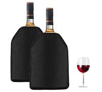 Lot de 2 manchons de refroidissement pour bouteille de vin, refroidisseur de canette, sac de glace, refroidisseur de bouteille de vin, refroidisseur de champagne pour bière (convient pour les