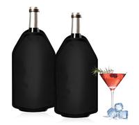 Lot de 2 manchons de refroidisseur de vin - Manchons de refroidissement pour bouteille de vin - Manchettes de refroidissement pour vin, champagne, bouteilles