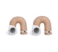Lot de 2 manchons d'isolation pour tuyaux d'échappement de 15 cm - Housse en tissu matelassé de 147 cm pour améliorer l'efficacité du refroidissement