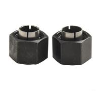 Lot de 2 mandrins de serrage et écrous de défonceuse 12 mm pour DW616 DW618 | DW6214 1617 1618 1619 Series remplace 2610906283 2610906287 326286-03 Métal Noir