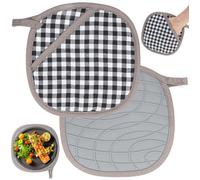 Lot de 2 maniques avec sac, coussinets chauds en silicone et coton, gants de cuisine résistants à la chaleur