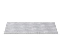 Lot de 2 marches rectangulaires en aluminium, 40 x 30 cm, argenté | Texture diamant coulissante, utilisation intérieure extérieure, nettoyage facile, design moderne, installation légère