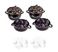 Lot de 2 marmites à moules 18 cm et tubes de 20 lingettes magiques