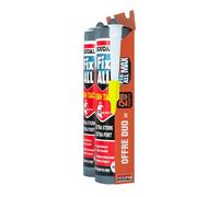 Lot de 2 mastic-colles Fix All High Tack - 2 x 290 ml + canule - blanc SOUDAL
