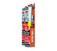 Lot de 2 mastic-colles Fix All High Tack - 2 x 290 ml + canule - blanc SOUDAL