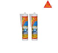 Lot de 2 mastic silicone SIKA Sikasil Pool - Joint pour piscine transparent - 300ml
