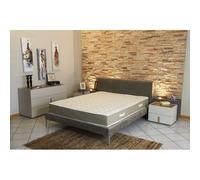 Lot de 2 Matelas 140x190 x 23 cm + 2 Oreillers Mémoire + 2 Protèges Matelas Offerts avec Latex Naturel densité 80 Kg/m3 - Tissu 100% Coton - Compatible Sommiers Articulés - Soutien Très Ferme Blanc
