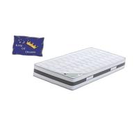 Lot de 2 Matelas 70x190 Mousse à Mémoire de Forme 50 Kg/m3 + Poli Lattex Indéformable - Soutien Ferme - Hauteur 23 cm 70 190 King