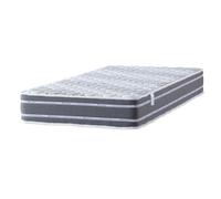 Lot de 2 Matelas 70x190 Tissu avec Bambou Naturel Mousse Poli Lattex Indéformable - Hauteur 24 cm - Soutien Ferme 70 190 Maxi