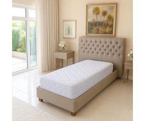 Lot de 2 Matelas 80x200 - Literie Julien Matelas Face de Contact Mémoire de Forme + Alèse x 23 cm Très Ferme - Spécial Sommier Electrique - Déhoussable Housse Lavable - 7 Zones de